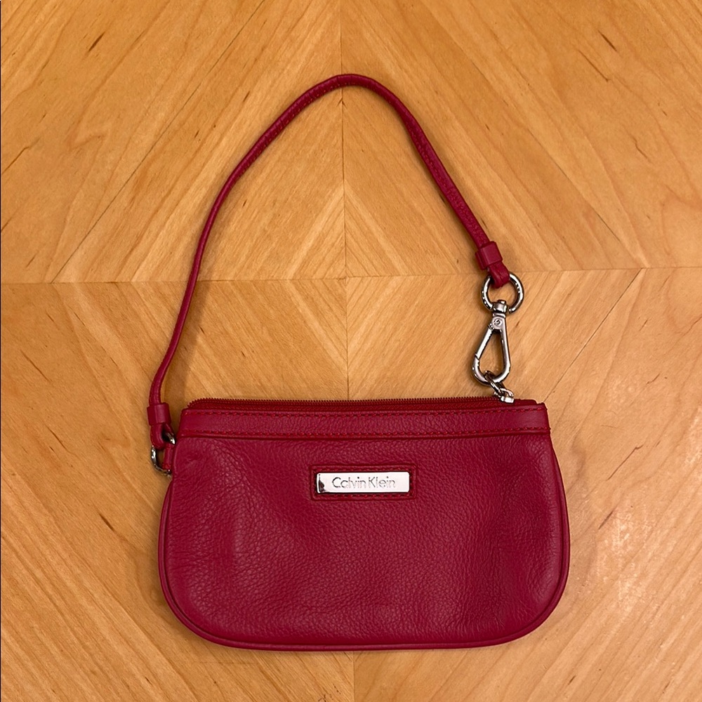 Calvin Klein Pink Clutch with Chic Design